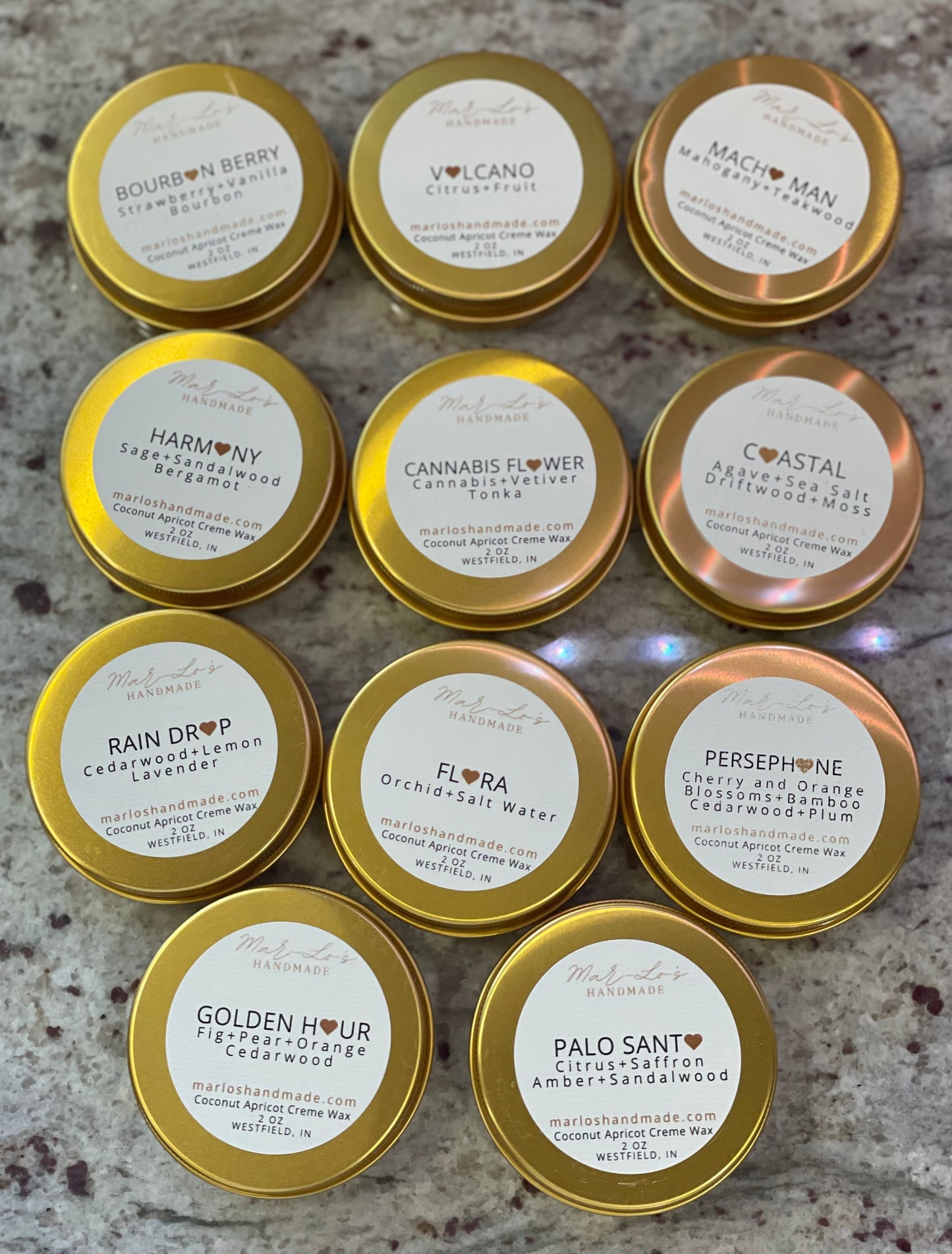 2 oz Sampler Travel Tin - Mar-Lo's Handmade