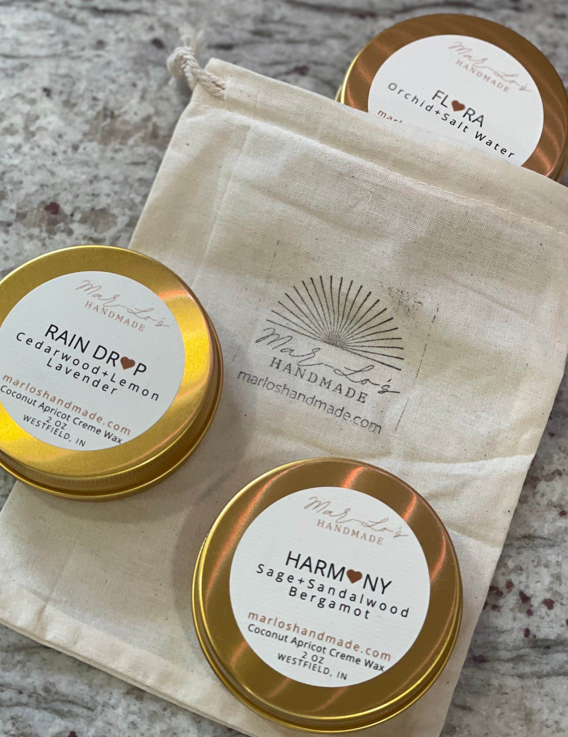 2 oz Sampler Travel Tin - Mar-Lo's Handmade