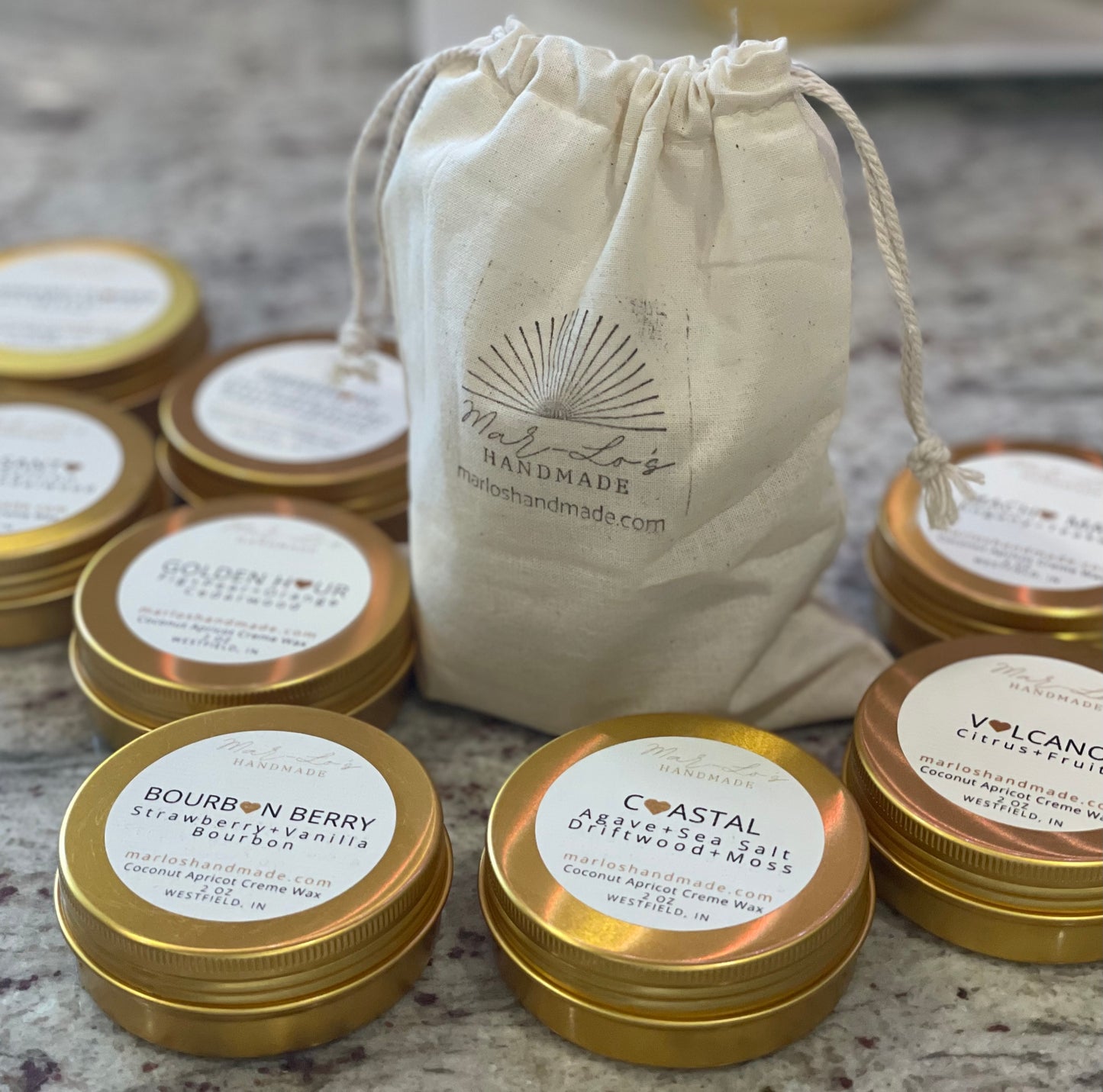 2 oz Sampler Travel Tin - Mar-Lo's Handmade