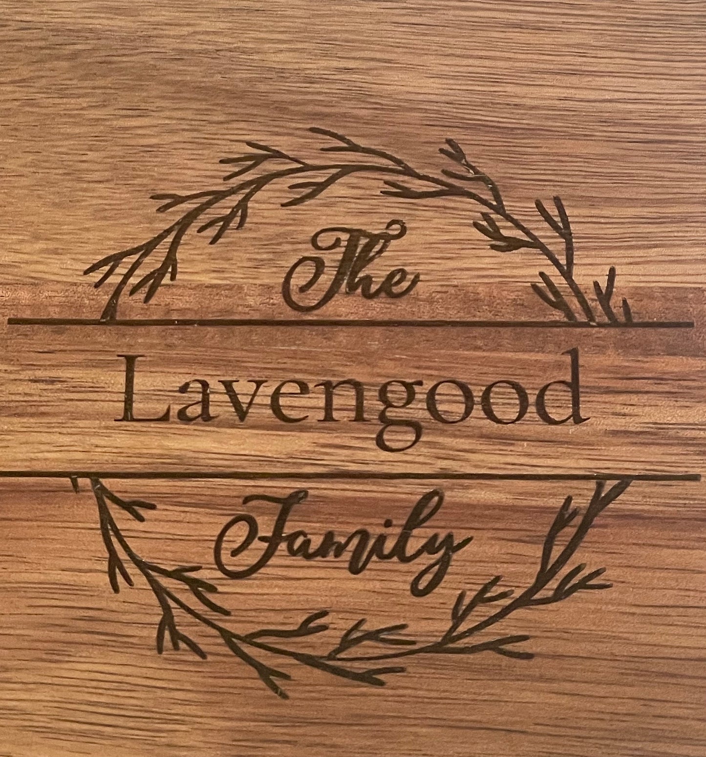 Personalized Engraved Wood Cutting Board