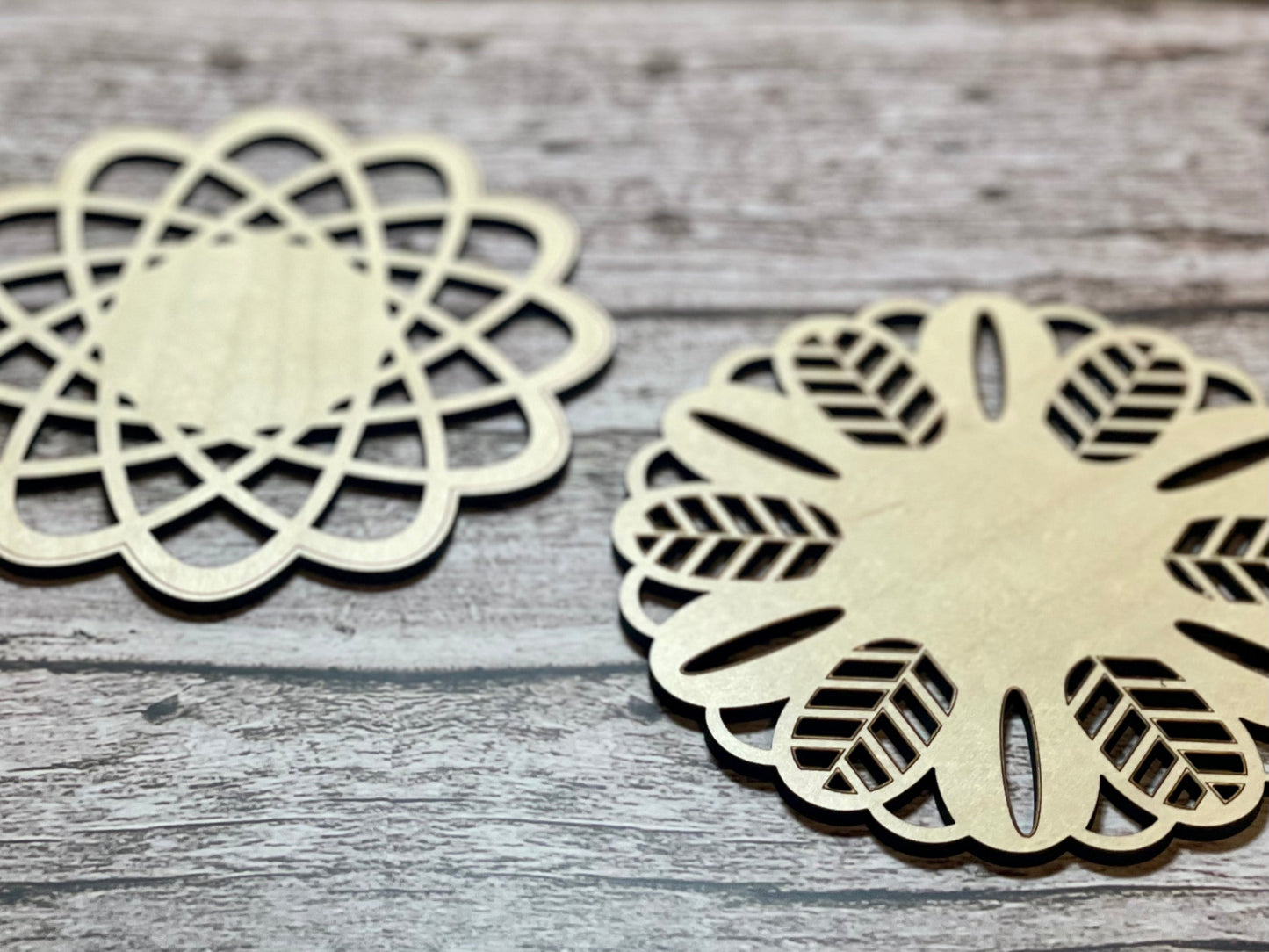Sustainable Maple Wood Candle Coasters