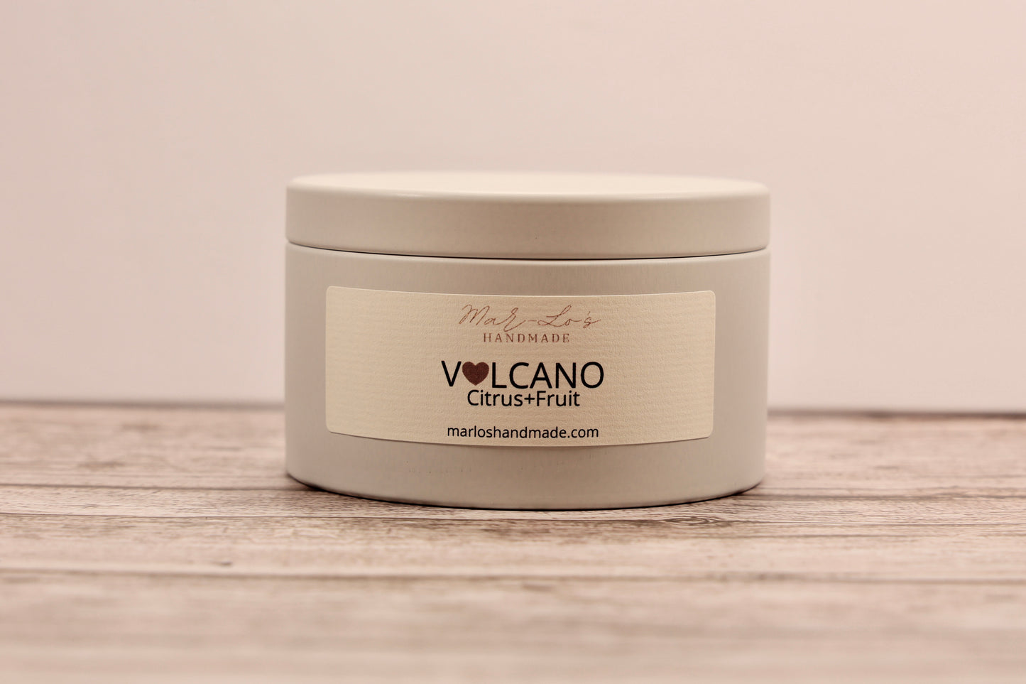Volcano Citrus Grove Metal Tin Candle