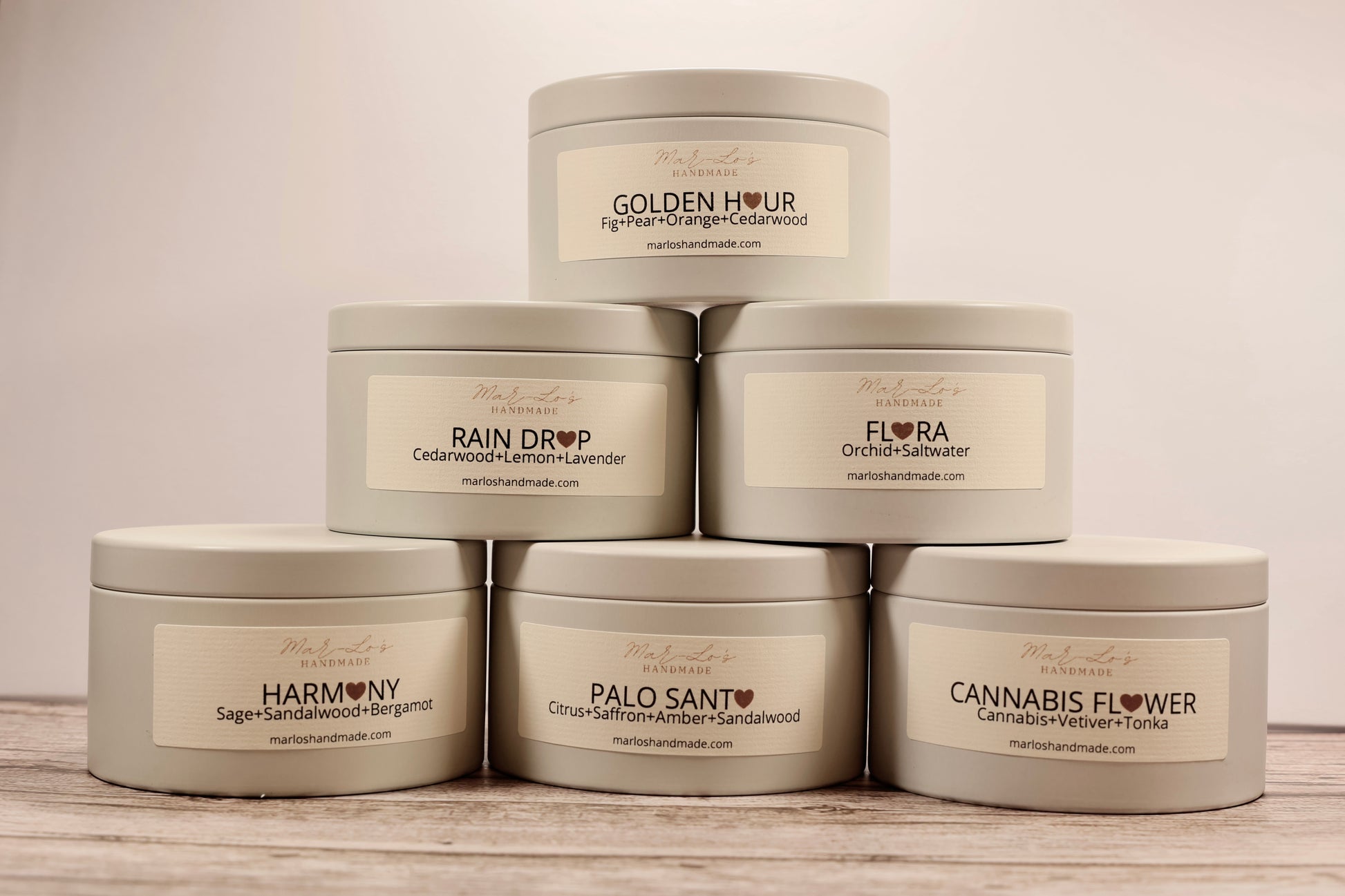 classic collection 5 oz candle tins