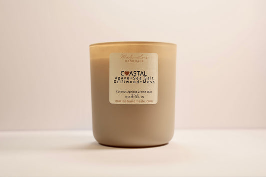 Coastal Candle-Agave,Sea Salt,Driftwood,Moss Scent
