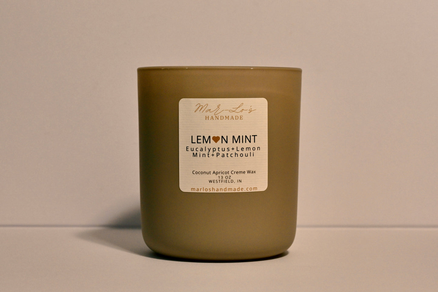 Lemon Mint Candle | Fresh Citrus & Eucalyptus Scent - Mar-Lo's Handmade