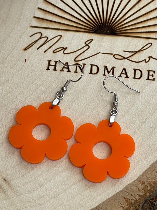 Retro Mod Daisy Earrings