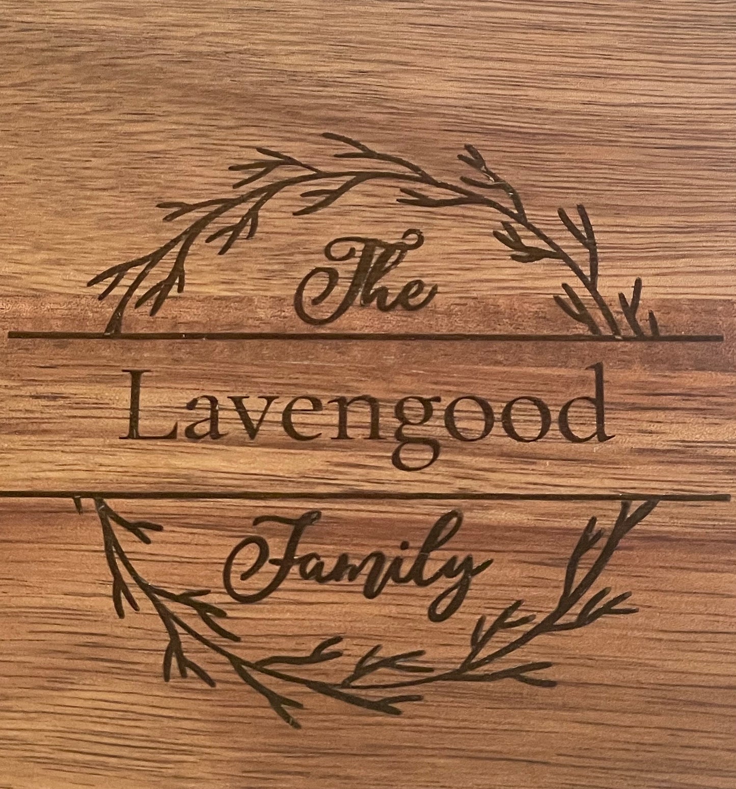 Personalized Acacia Wood Cutting Board (16 ½ X 7 ¼)