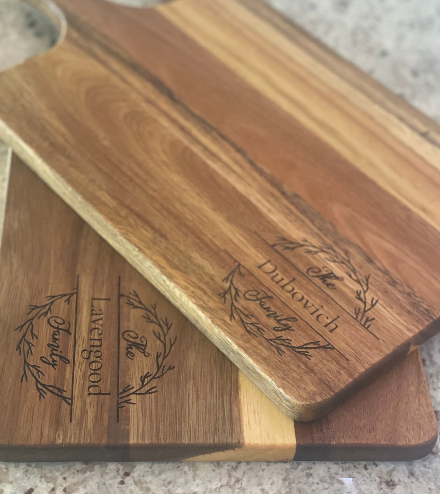 Personalized Acacia Wood Cutting Board (16 ½ X 7 ¼)