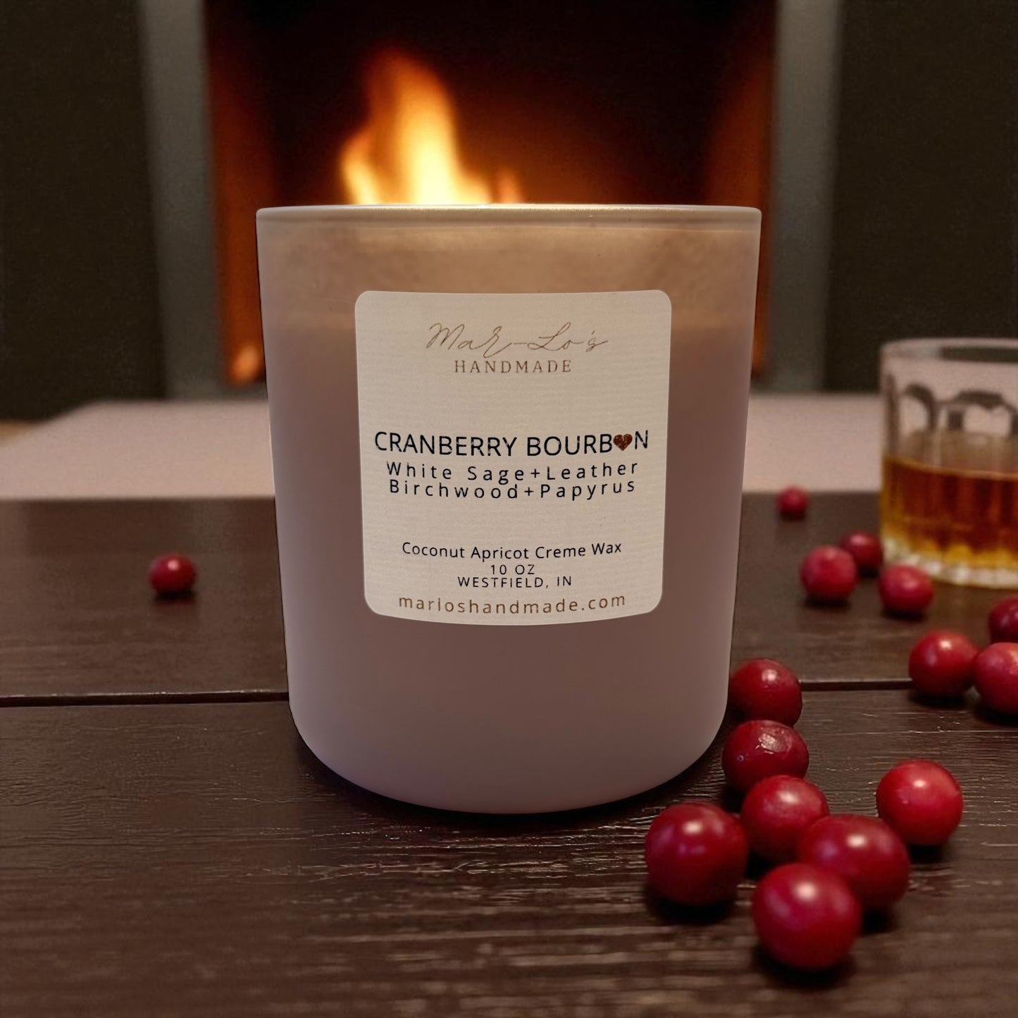 Cranberry Bourbon 10 oz Candle