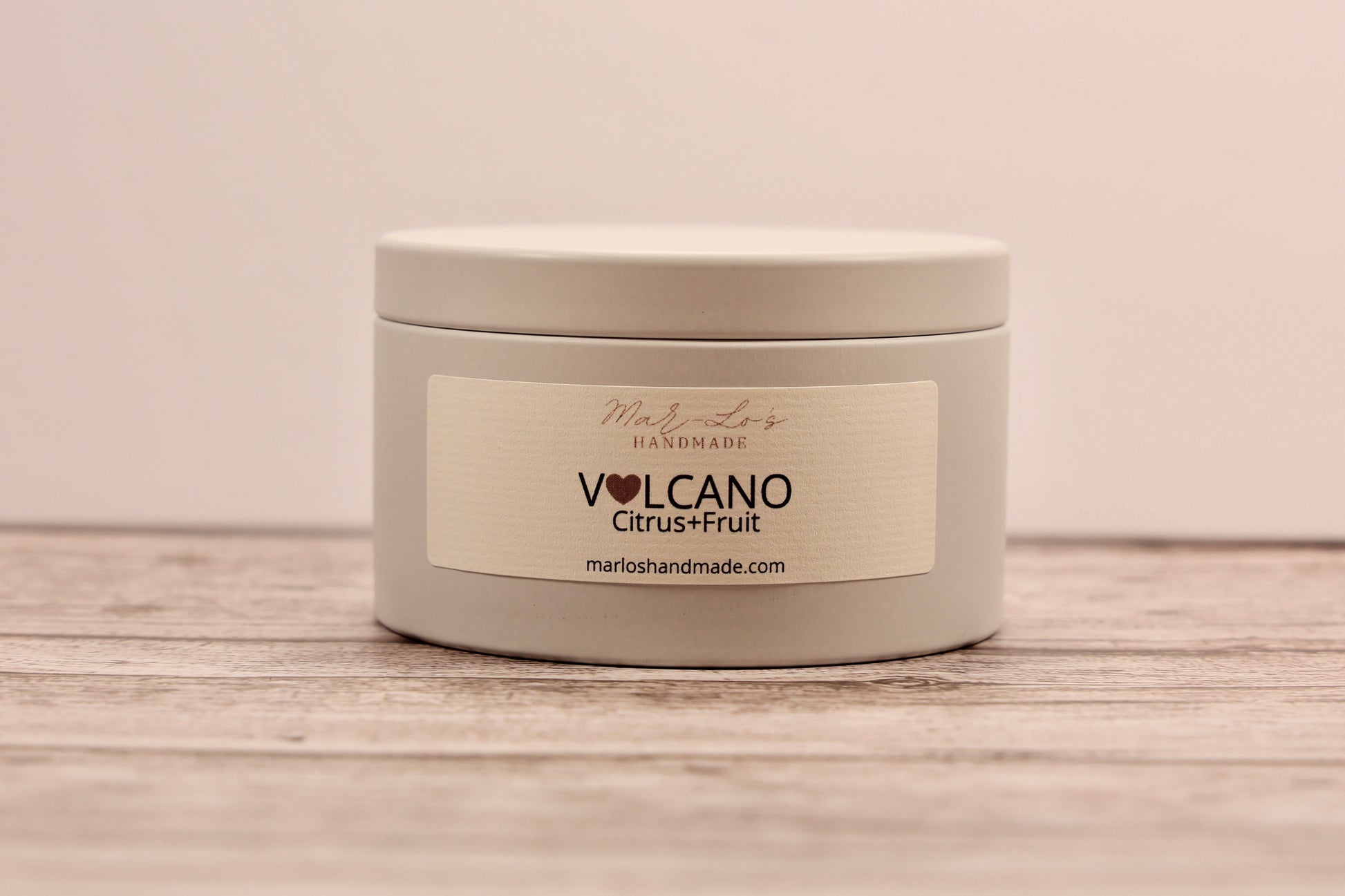 Volcano Citrus Grove Metal Tin Candle