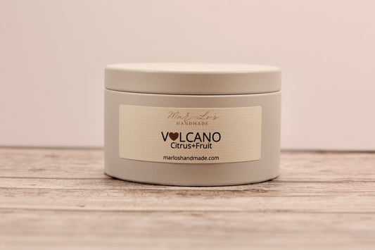 Volcano Citrus Grove Metal Tin Candle